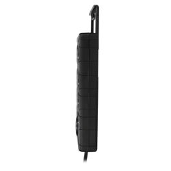 Solight přepěťová ochrana, 8z, USB A+C 3.4A, 2m, černá