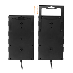 Solight přepěťová ochrana, 8z, USB A+C 3.4A, 2m, černá