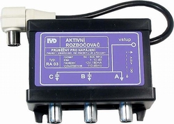IVO RA03 Aktivní širokopásmový rozbočovač 3x IEC