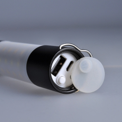 Solight LED ruční nabíjecí svítilna s kampingovou lucernou, 250lm, Li-Ion, power bank, USB