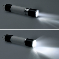 Solight LED ruční nabíjecí svítilna s kampingovou lucernou, 250lm, Li-Ion, power bank, USB