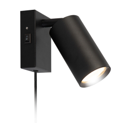 Solight WO3002-B nástěnná lampička CELE, 1x GU10, černá