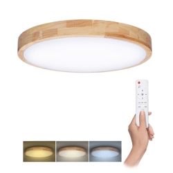 Solight LED osvětlení s dálkový ovladačem Solid Oak, 60W, 4200lm, 51cm, změna chromatičnosti, stmívatelné