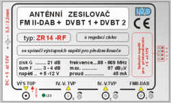 IVO 	ZR14-RF.S zesilovač anténní