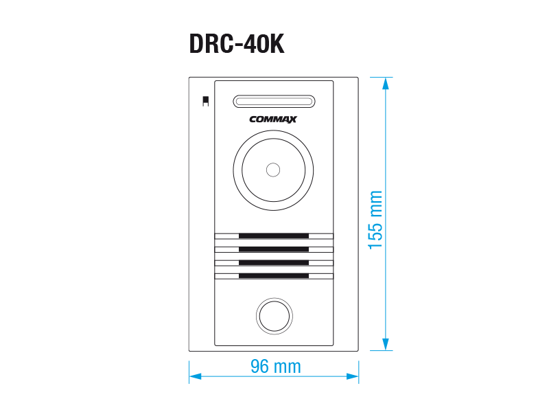 COMMAX CDV-70MD bílý/DRC-40K sada videotelefonu a dveřní stanice