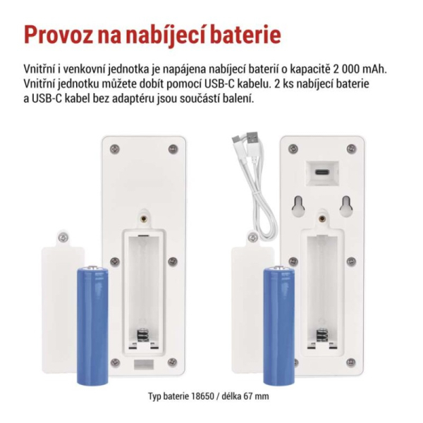Sada bezdrátového domovního audiotelefonu H1087, 1 účastník 