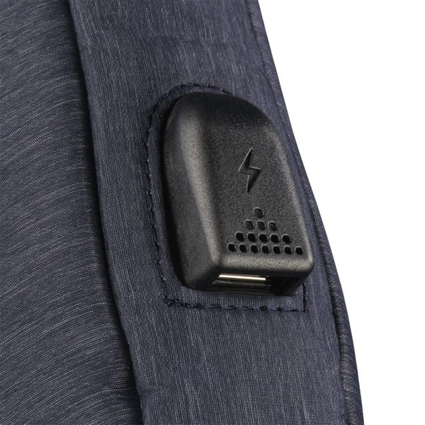 Hama brašna na Notebook s integrovaným USB kabelem Manchester, 44 cm (17,3"), modrá