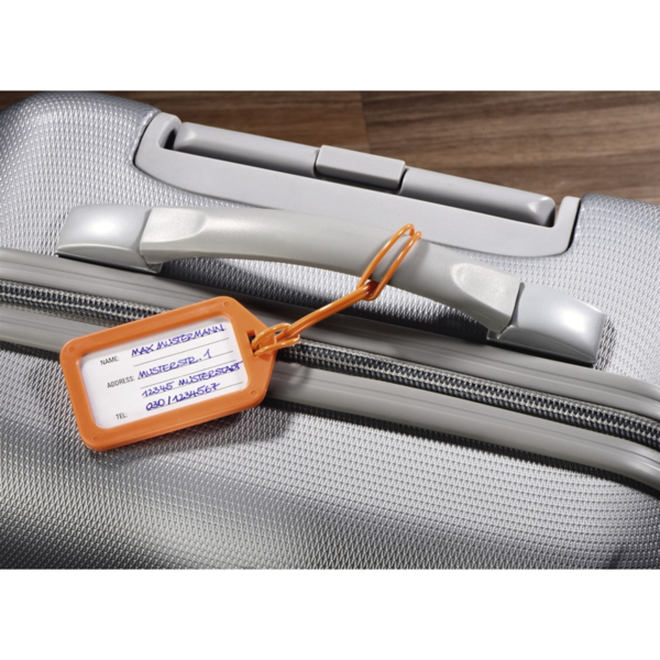 Hama identifikační štítek na zavazadlo, oranžový, set 2 ks (cena uvedená za set)