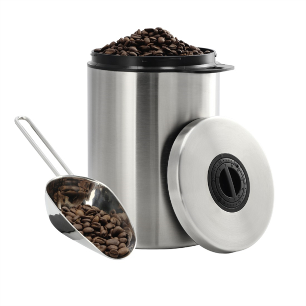 Xavax nerezová nádoba na 1 kg kávových zrn, s dávkovací lopatkou