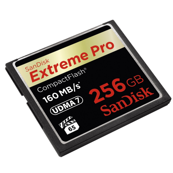 SanDisk Extreme Pro CF 256 GB 160 MB/s VPG 65, UDMA 7