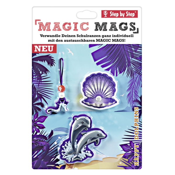 Doplňková sada obrázků MAGIC MAGS k aktovkám SPACE, Delfíni