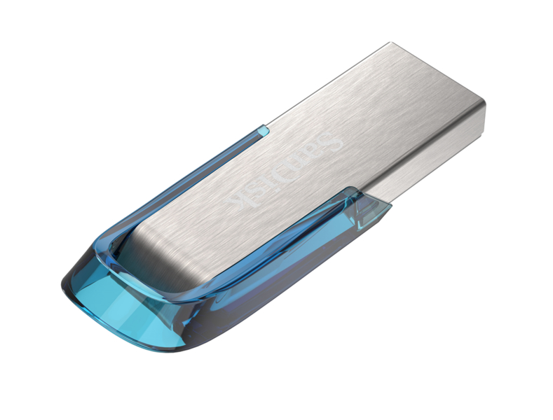 SanDisk Ultra Flair™ USB 3.0 128 GB tropická modrá