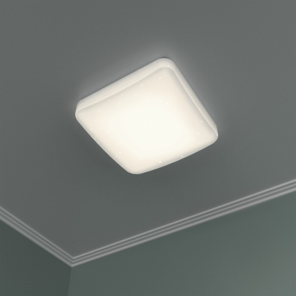 Hama SMART WiFi stropní světlo, třpytivý efekt, čtvercové, 27 cm