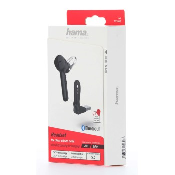 Hama MyVoice1300, mono Bluetooth headset, pro 2 zařízení, hlasový asistent (Siri, Google)