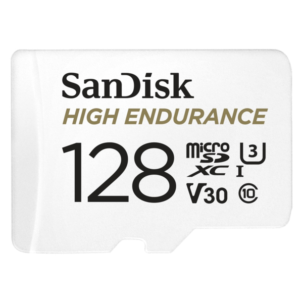 SanDisk microSDHC High Endurance Video 128 GB C 10 U3 V30, adaptér