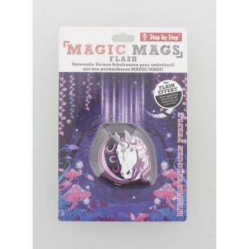 Vyměnitelný blikající obrázek Magic Mags Flash Jednorožec k aktovkám Step by Step SPACE, CLOUD a KID