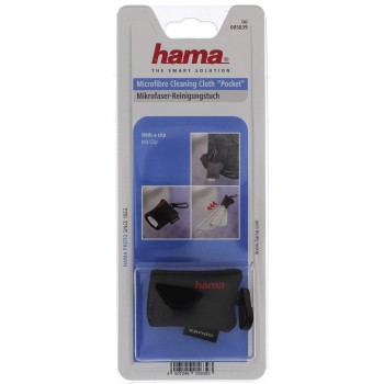 Hama Pocket, čisticí utěrka z mikrovlákna, černé pouzdýrko