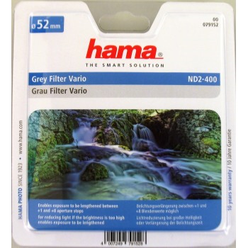 Hama filtr šedý Vario ND2-400, 52 mm