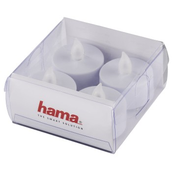 Hama LED čajové svíčky, bílé, set 4 ks (cena uvedena za set)