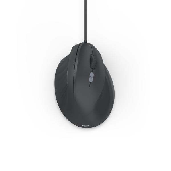 Hama vertikální ergonomická kabelová myš ECM-500R, pro praváky, černá