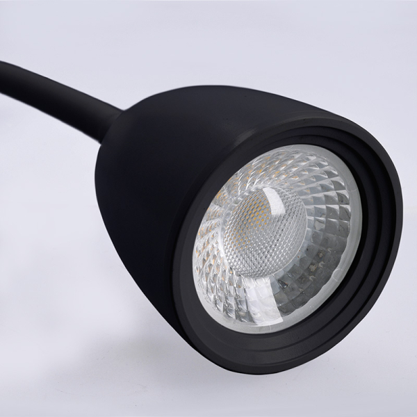 Solight LED nástěnná lampička, stmívatelná, 4W, 280lm, 3000K, černá
